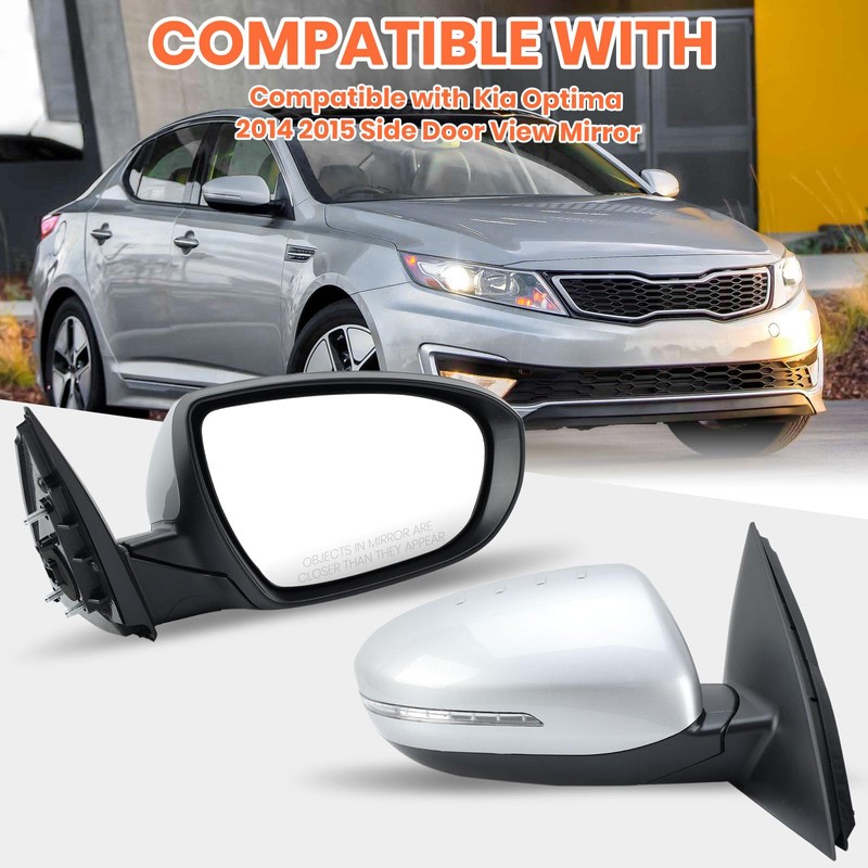 MOFOAP Passenger Side Mirror Compatible with 2014 2015 Kia Optima