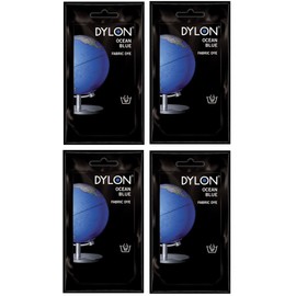 Pack Of 4 Dylon Fabric & Clothes Dye Hand Wash Only - 26 Ocean Blue