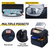 MIER Lunch Bag Men Double Deck Lunch Box Bag,Insulated Leakproof