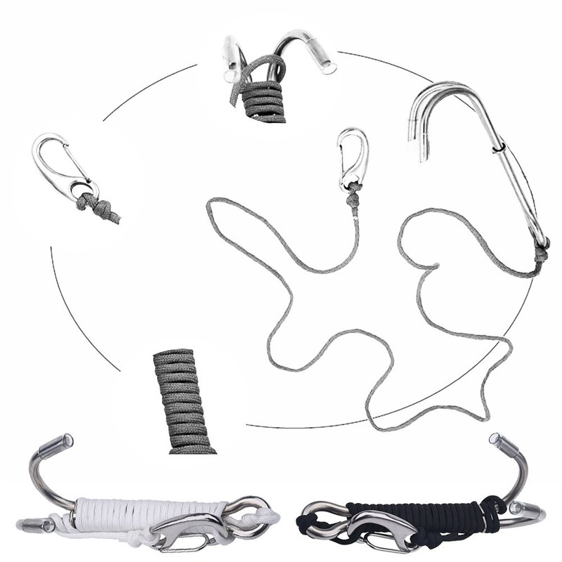 Tbest Reef Hook, Reef Hook, Diving, Double Stainless Steel Reef