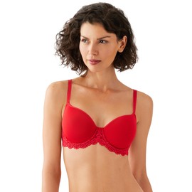 Wacoal Women's Embrace Lace Contour Bra, Equestrian Red, 34G