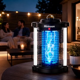 Outdoor Bug Zapper for Patio & Home – Plug-In UV Mosquito and Fly Trap with Dual LED Light