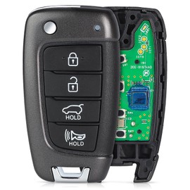 Yewong OEM Board Remote Flip Key Fob Replacement Fits for Hyundai Santa Fe 2019 2020 2021 FCC: TQ8-RKE-4F39 P/N: 95430-S2000 433MHz 4 Buttons
