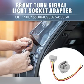 A ABSOPRO Front Turn Signal Light Wiring Harness Socket Adapter 9007560060 for Toyota Tundra 2007-2021