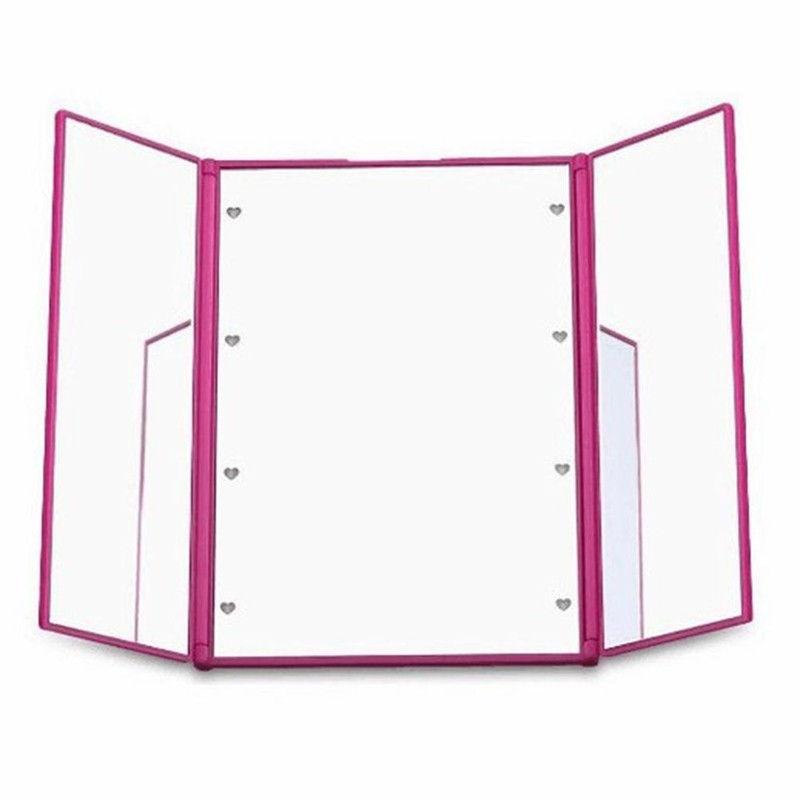 LED Trifold Makeup Mirror 360 Degree Tri Fold Led Illuminated