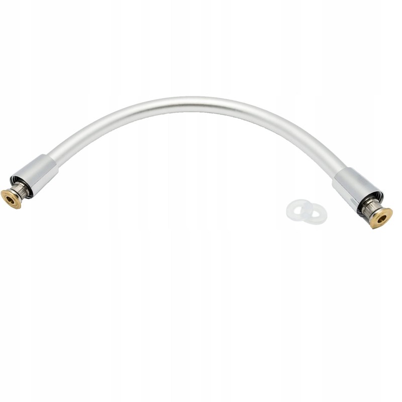 AquaParts Anti-twist shower hose, 40 cm, black, universal shower hose,