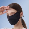 Protective eye area cooling mask for cool mask golf summer face shield mountaineering purple 2ea