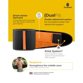 TECNOMED Activewear Gym belt Waist trainer for women EZ Sweat Active wear women CURVEEZ - XL