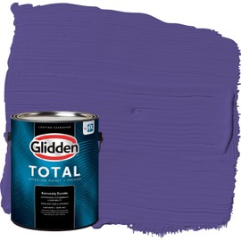 Glidden Total Interior Wall Paint & Primer All-in-One, Eggplant/Purple, Semi-Gloss, 1 Gallon