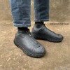 LSDWL Waterproof Shoe Covers with Zipper,Reusable Silicone Rain Overshoes for