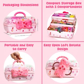 Premium 8 Rolls Make Your Own Nano Tape Bubble Kit for Kids, Nano Bubble Tape Set with Pump, DIY Squishy Maker Making Kits, Nano Bubble Maker, Fun Birthday Gifts for Boys and Girls Ages 4-12