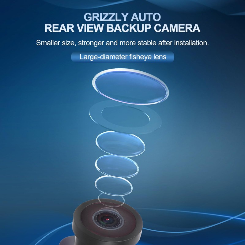 GRIZZLY AUTO Rear View Backup Camera Replacement for Ford Flex