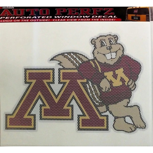 Fannut.Com University of Minnesota Golden Gophers 8 Inch Preforated Window