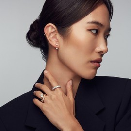 VISDIV 2CT Pear Shaped Engagement Rings for Women AAAAA Cubic Zirconia CZ Wedding Promise Bands Wavy Simulated Diamond Ring Silver/Gold Size 5-10