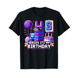 Bruh Its My Birthday Llama Pinata Boy Girl Family Party Bday T-Shirt
