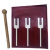 Radical 3Pc Angel Crystal Tuning Forks W Long Handle Stem