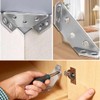 KtbeYTi 22 PCS Corner Bracket Stainless Steel Furniture Corner Connector