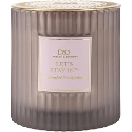 Darsee & David's, Let's Stay in Ribbed Candle, 10 Ounces
