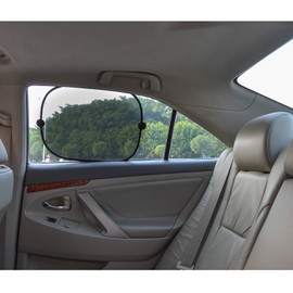 TFY Universal Pop-Open Design Parasol plegable para las ventanas laterales y la parte posterior del coche, protección del sol y del calor – 3 piezas