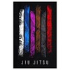 Damdekoli Gi Belts Jiu Jitsu Poster (18 x 24 Inches)