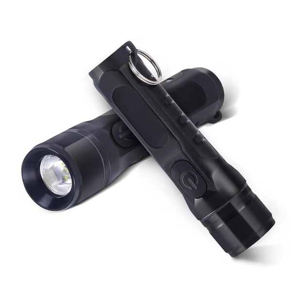 KunHe 2 Pack Small Rechargeable Flashlights Flashlights for Kids Portable