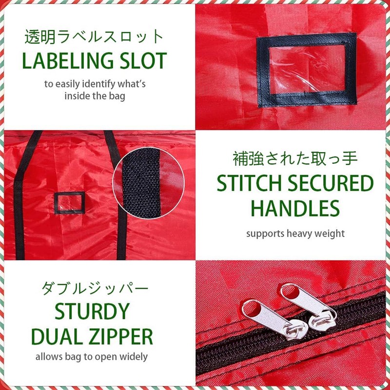 yazi Christmas Tree Storage Bag Waterproof Oxford Dustproof Christmas Tree
