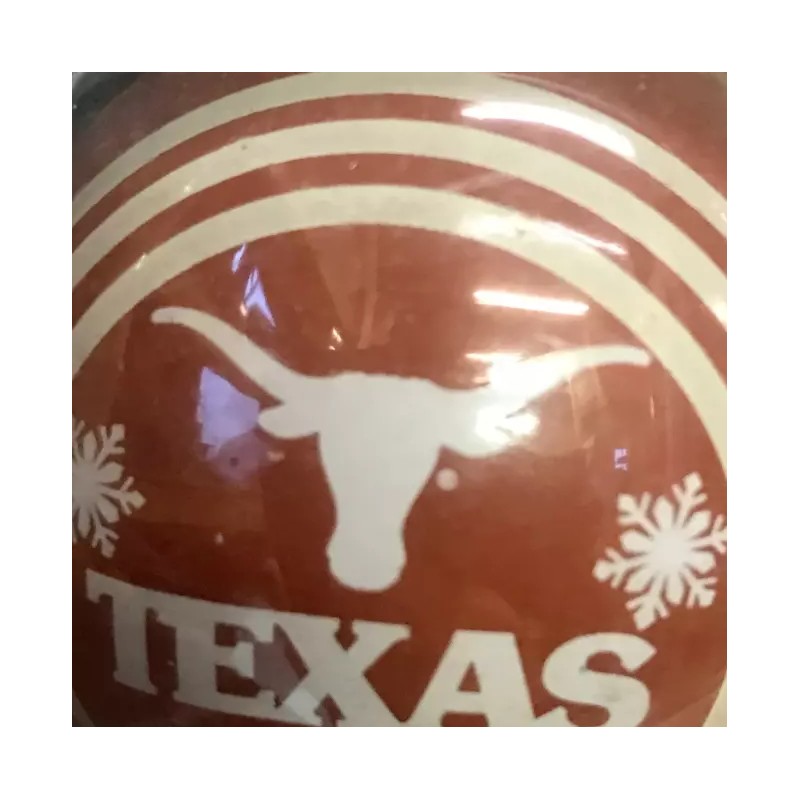 Forever Collectibles TEXAS GLASS CHRISTMAS ORNAMENT Glass Ball (H 2