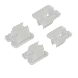 ZCZQC 30PCS Waterproof Flexible Neon Strip Clip H-0816 30 Screws Wall Silicone Strip Clip Plastic Strip Light Fixing Bracket Clip For Home Under Counter Outdoor Dining Room