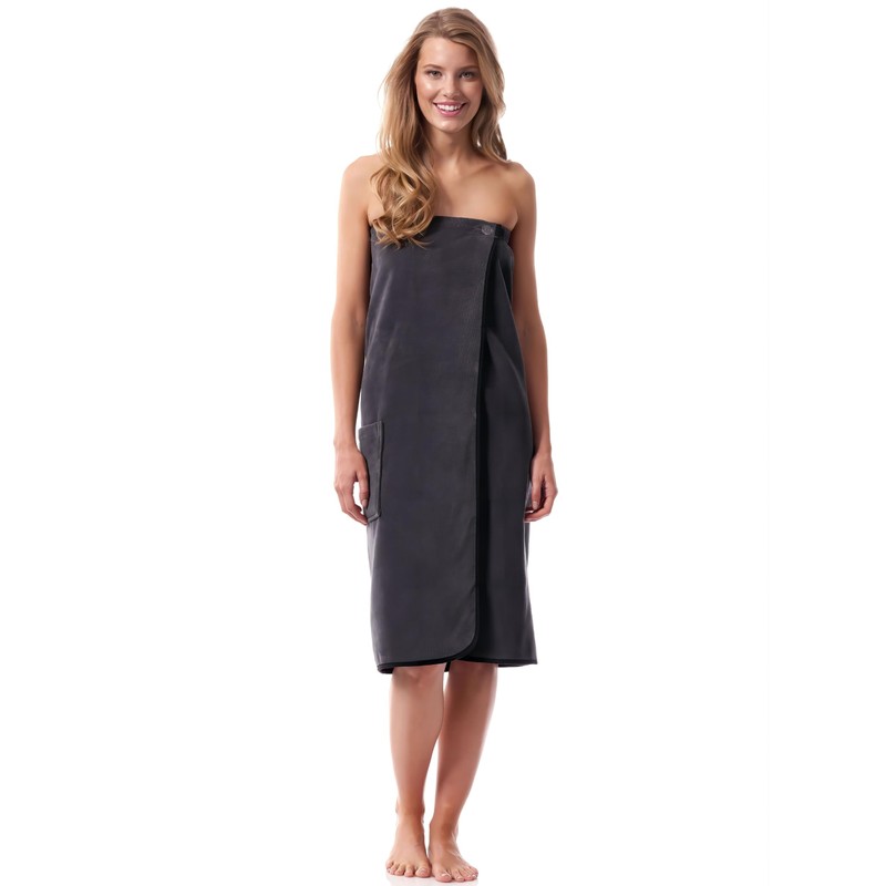 Morgenstern Women's Sauna Kilt with Pocket 90 cm Long Cotton