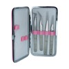 Pinzas Para Extensión De Pestañas Mink 1x1 / Estuche con