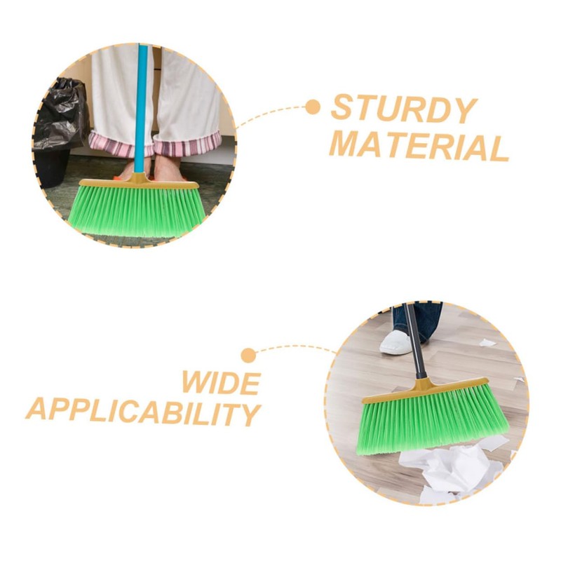 Baluue 2pcs Broom Replacement Angled Cleaning Broom Refills Sweeper for