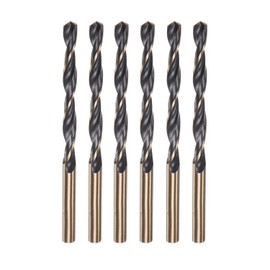 Misuyue 6pcs Metal Drill Bits, 4mm/0.157" HSS Carbide Jobber Drill Bit Sets, Twist Drill Bit for Metal Stainless Steel Aluminum Alloy, Wood Drill Bits