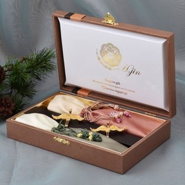 (H.jin) Hyunjin NEW Silk Twin Cranes Titanium Gold / (H.jin)현진 NEW비단쌍학 티타늄골드