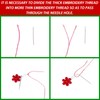 INFUNLY 6 PCS Christmas Embroidery Kits for Beginners DIY Cross