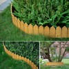 ARRYNTHEON Landscape Edging Kit 6.7 in Tall Decorative Double-Sided Wood-Look
