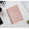 ISANOU Motivational Quote Notebook,A Girl Should be Two Things,Who and