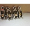 ~ 4pc ~ 1/2" x 5/32" SINGLE WHEEL BRASS SHEAVE