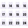 RE-HUO Set of 12 Numbered (13-24) Soccer Vests/Sport Pinnies/Training Bibs