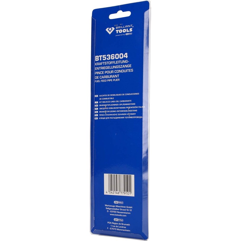 BRILLIANT TOOLS Fuel Line Quick Connector Pliers, Polyvinyl Chloride, Blue/Black,