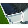 E-Z-Flow Perforated Black Aluminum Gutter Guards (for 6" Gutter) -