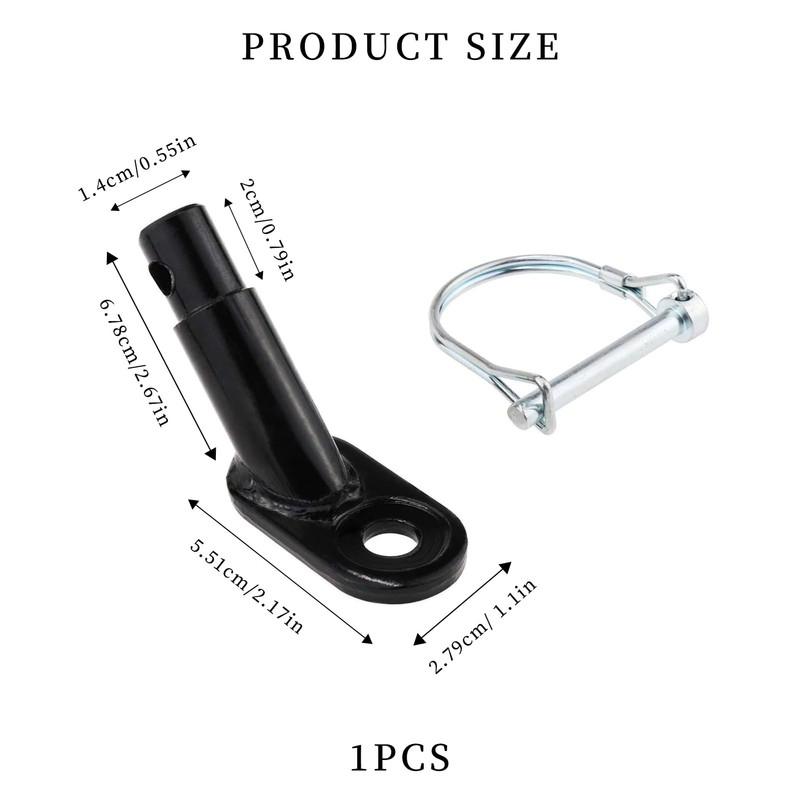 Bicycle Trailer Coupling, Bicycle Towing Hitch with Locking Pin, for