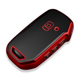 Tukellen for Kia Key Fob Cover,Special Soft TPU Key Case Cover Protector Compatible with Cerato Ceed Forte NIRO Sorento Seltos Sportage Soul Telluride Remote/Smart Key,Key Shell-Red