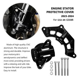 For GSX8R GSX-8R 2023 2024 Motorcycle CNC Parts Left Right Engine Stator Protective Cover Guard Protectors Frame Slider gsx8r 2024 (Blue)