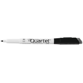 Quartet Classic Dry-Erase Markers with Magnetic Eraser Cap, Fine Tip, Black (6447415858)