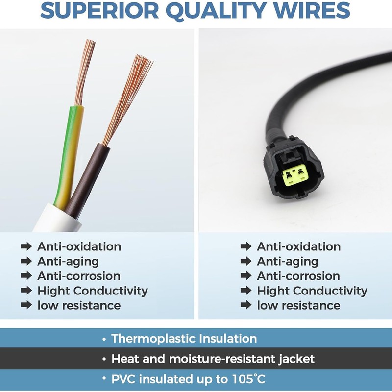 Air Temp Sensor Extension Harness, 25" Intake IAT Sensor Wire