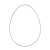 Rayher 25230606 Metal Ring Egg 25 cm Silver 18.5 x