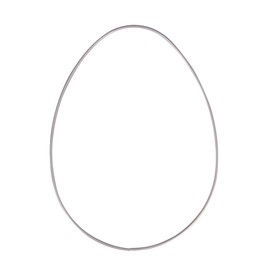 Rayher 25230606 Metal Ring Egg 25 cm Silver 18.5 x 25 cm