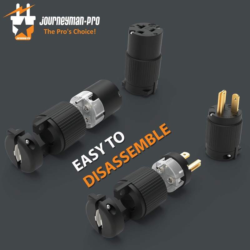Journeyman-Pro 520PC Plug & Connector Set 20 Amp 120V 125