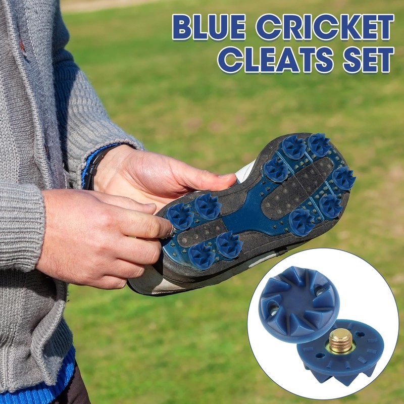 Batsman-Specific Cricket Spikes, 22 Pcs Screw-in Cricket Spikes Replacement with
