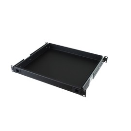 Penn Elcom R1291K/2L Sliding Rack Drawer (1U) with 2 Slam Locks (for Audio Racks, Home Theatres, IT), 15 Inch Depth